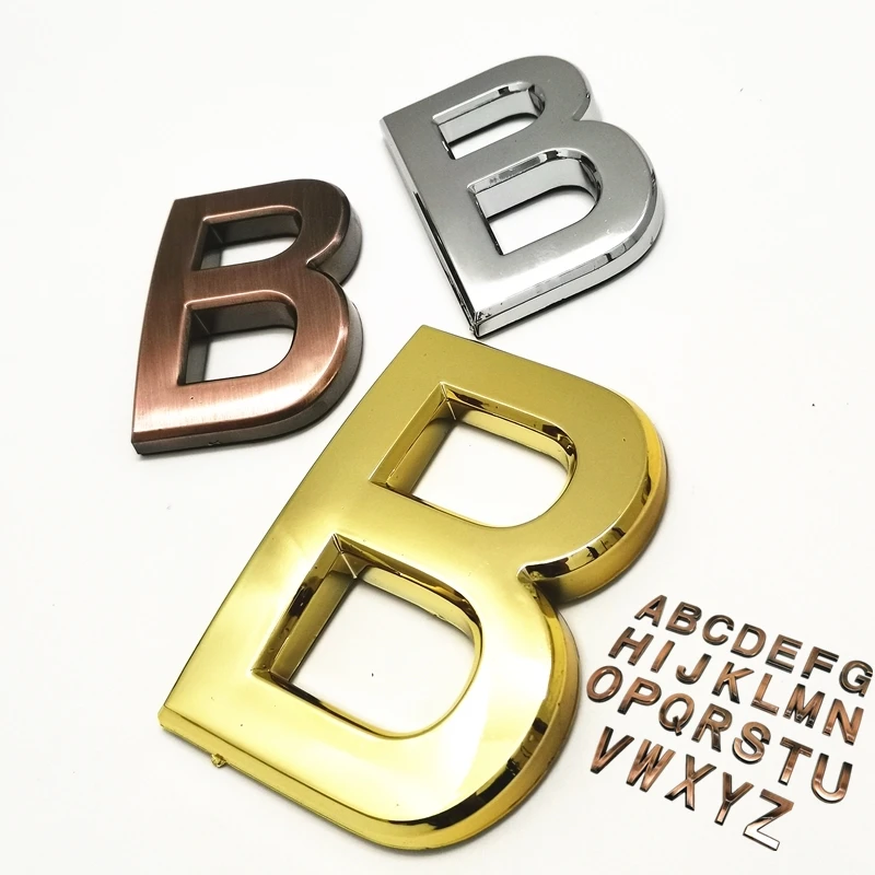 3D табличка с буквами на английском языке 3 цвета | Дом и сад