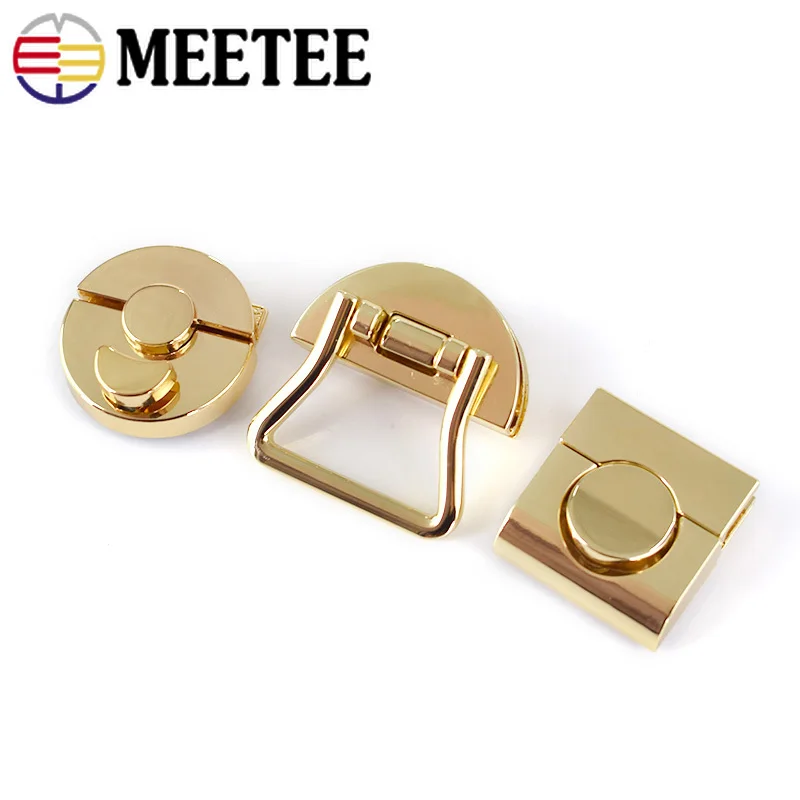 Meetee 2 шт. металлический замок для сумки застежка твист пряжки DIY Сумочка Кошелек