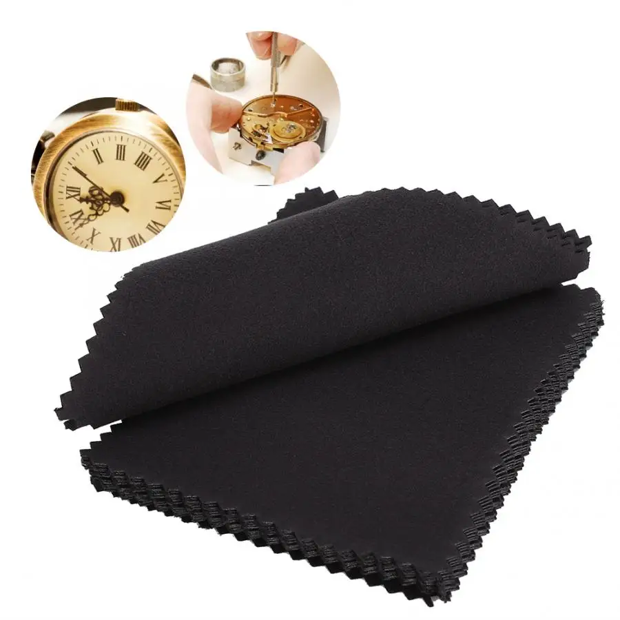 20pcs High Quality Double-Sided Watch Cleaning Polishing Cloth Cleaner Tool Repair for Watchmaker | Наручные часы