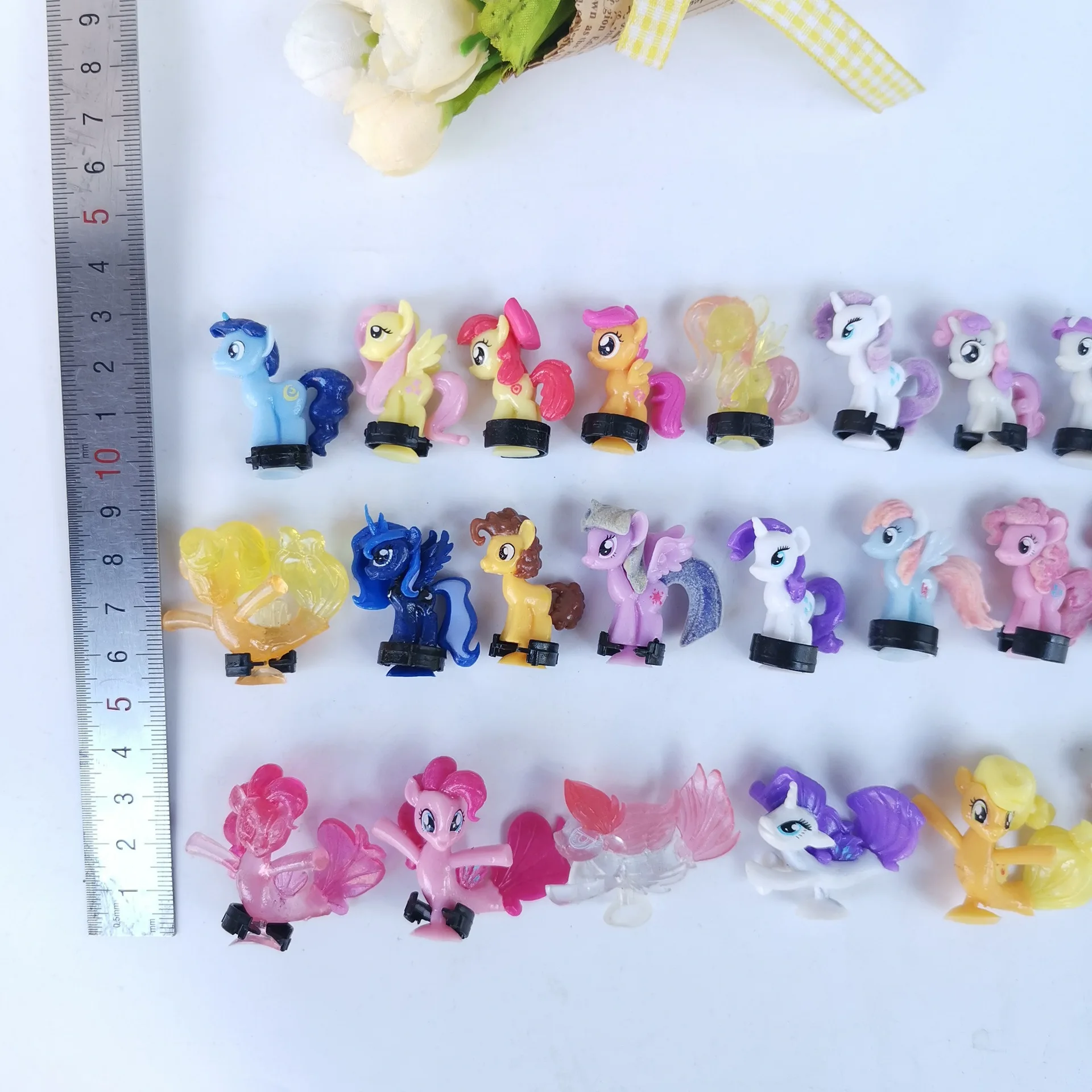 Экшн-фигурки маленький пони 50 шт./лот Мультяшные Игрушки для девочек