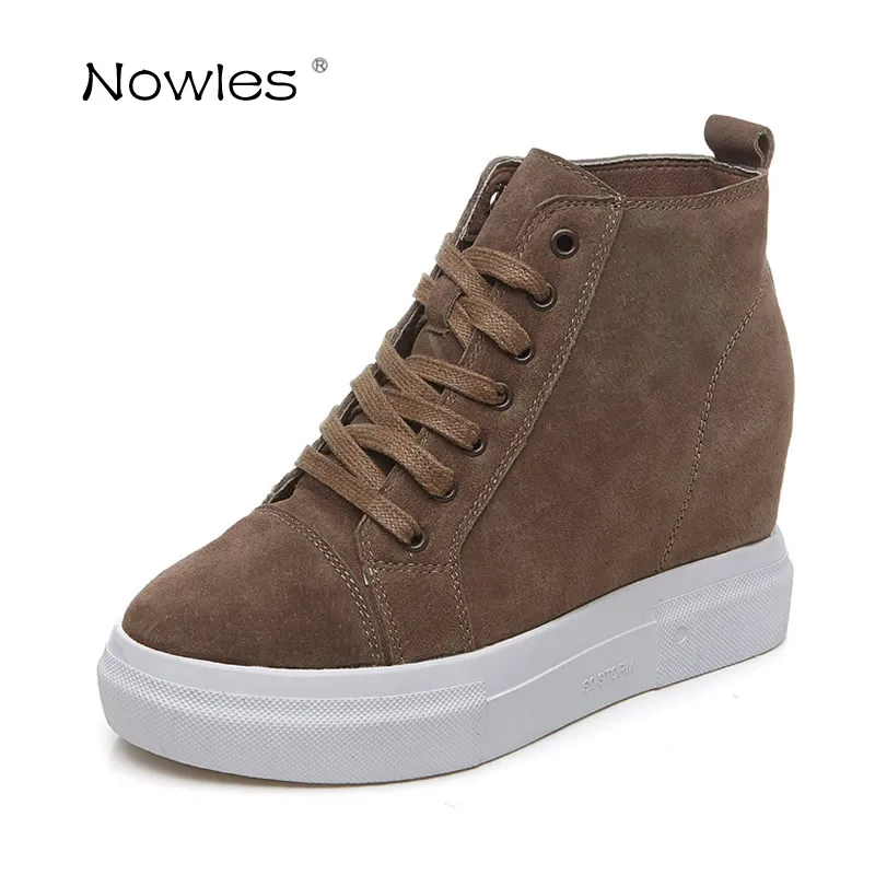 Модные кроссовки женские ботинки обувь на танкетке замшевые ботильоны из