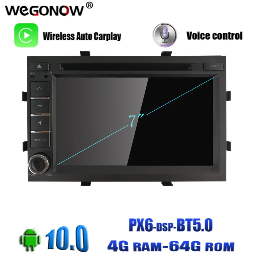 Автомобильный проигрыватель PX6 DSP IPS Android 10 0 64G ROM 4G RAM для Chevrolet Cobalt Spin Onix 2012 2017 Wifi BT5.0