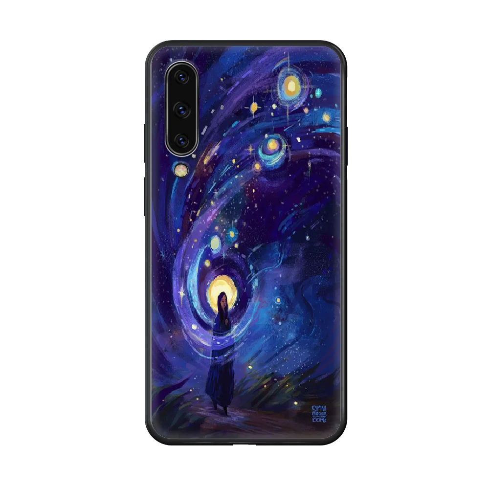 

Art Painting Phone case hull For Samsung Galaxy A 50 51 20 71 70 40 30 10 E 4G S black hoesjes 3D prime luxury Etui painting