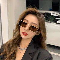 trending womens sunglasses vintage square glasses metal frame american style luxury designer mens sun glasses decorative uv400