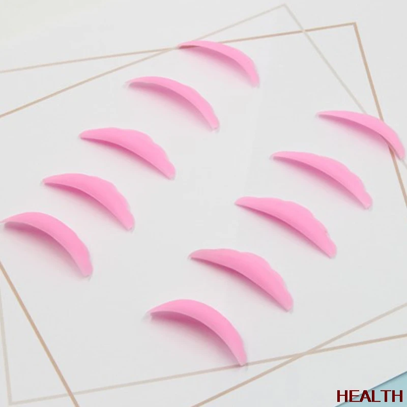 

5 Pair Perm eyelash pad Silicone Protection Pads Eyelash Extension Lifting Curler Shield Patch women Makeup tools
