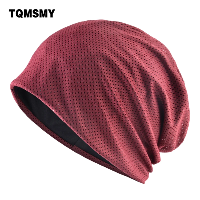 

Шапка-бини Женская однотонная, модная уличная тонкая дышащая сетчатая мягкая шапка в стиле хип-хоп, весна-осень