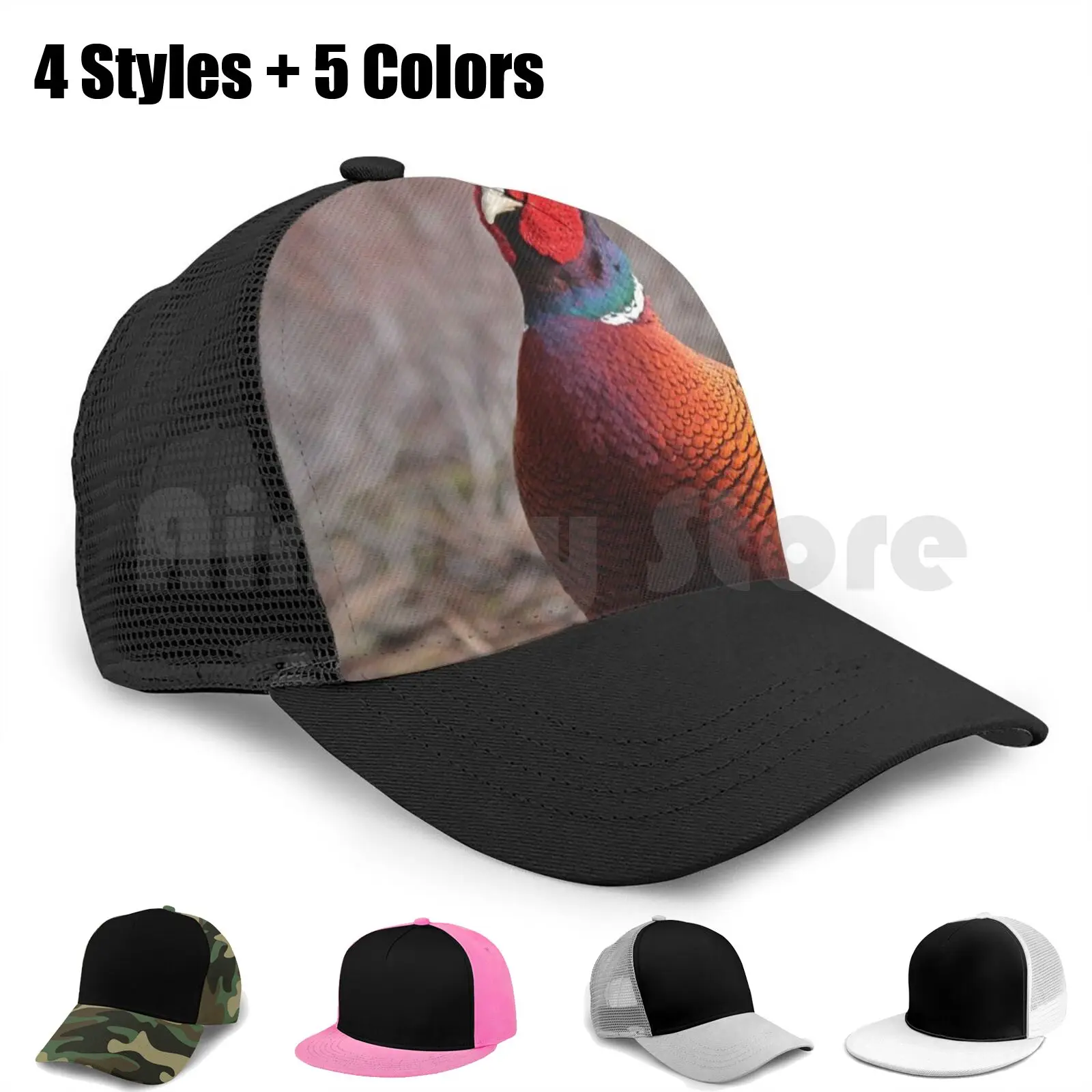 

A Very Pleasant Pheasant Baseball Cap Adjustable Snapback Hats Hip Hop Pheasant Bird British Wildlife Game Bird Feathers