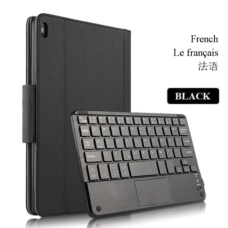 French Black Для lenovo Tab 4 10 чехол TB-X304F X304N 10,1 дюймов Магнитная bluetooth-клавиатура для планшета чехол из искусственной кожи Многоязычный язык - Цвет: French Black