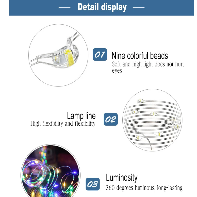 Новинка, светодиодный светильник на солнечной батарее, Рождественский свет, семь цветов, вечерние украшения, новые красивые модные