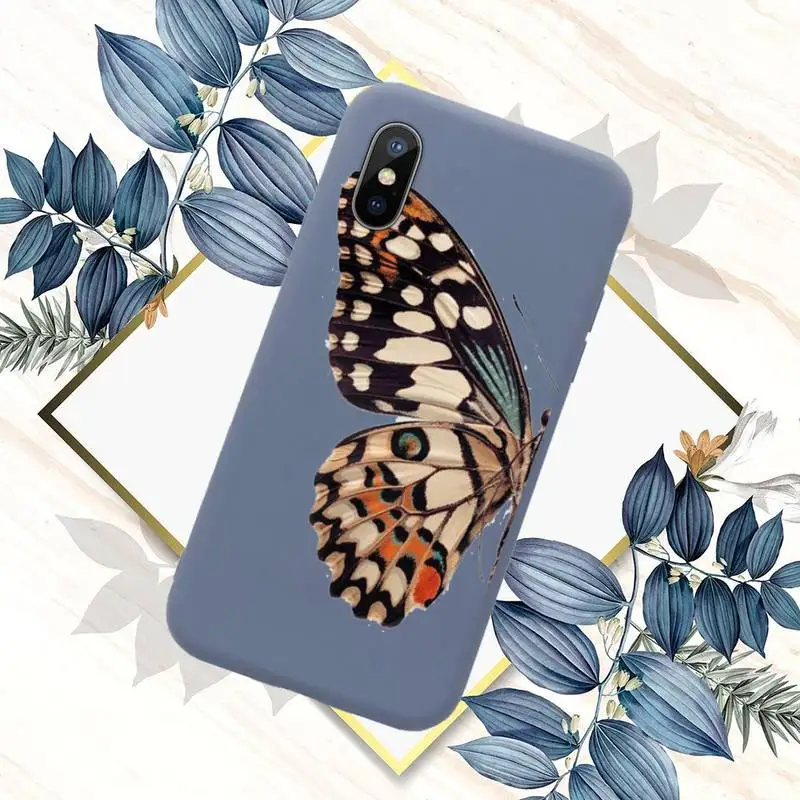

Cute Butterfly Phone Case Candy Color for iPhone 11 12 mini pro XS MAX 8 7 6 6S Plus X SE 2020 XR