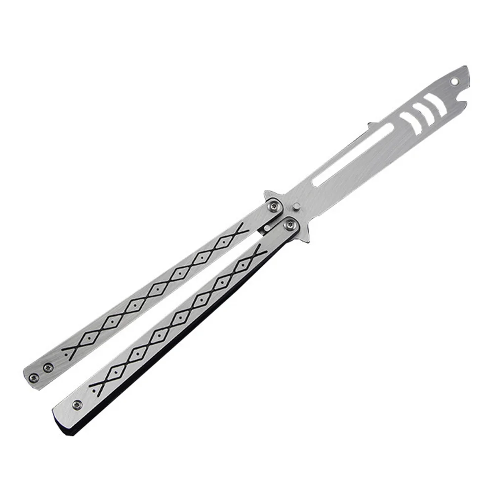 1 шт. складной нож-бабочка Blunt Balisong Shark Design карманный тренировочный нож для