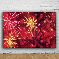 happy new year photography background adult children festival table decoration colorful fireworks sky red joyous theme backdrop