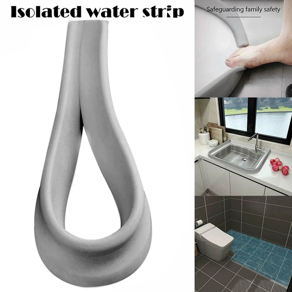 'The Best' Bathroom Silicone Water Stopper Strip Barrier Dam Dry Wet Separation 889 | Обустройство дома