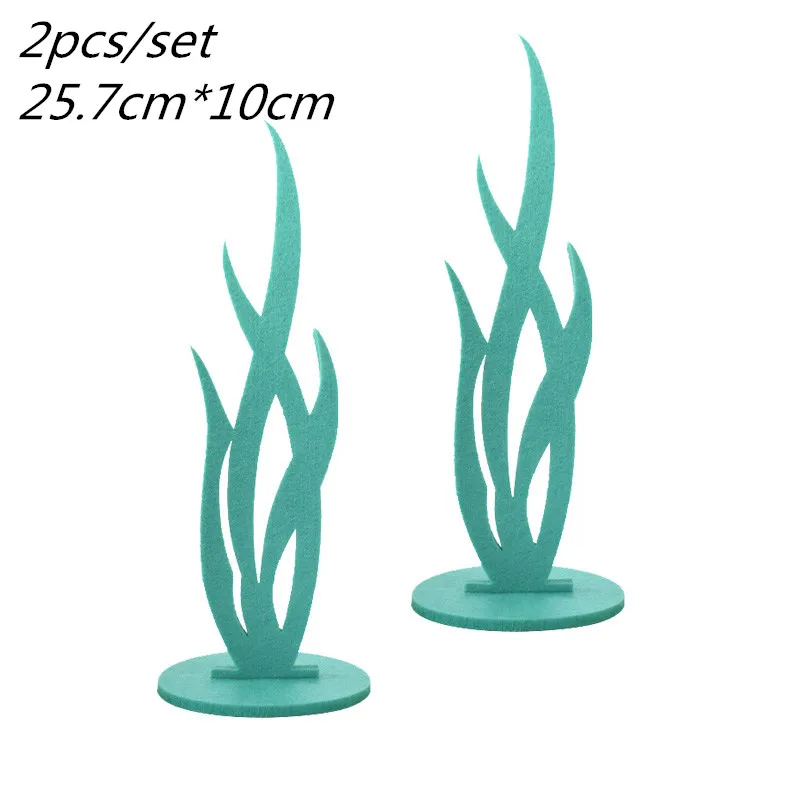 

Фетровые украшения для стола русалка и морской конь