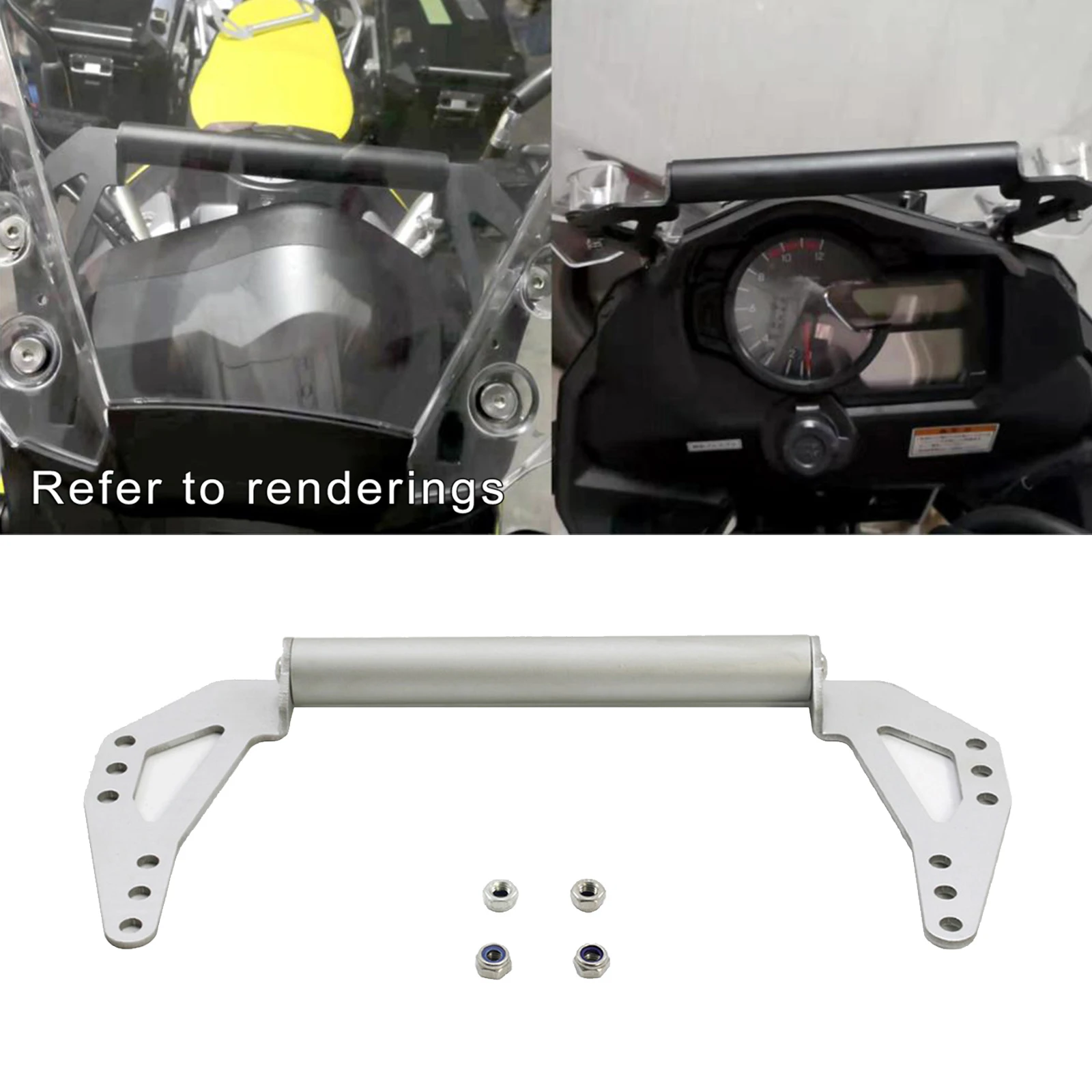 gps mobile phone navigation bracket front stand aluminum compatible for suzuki dl1000 spare parts professional durable premium free global shipping