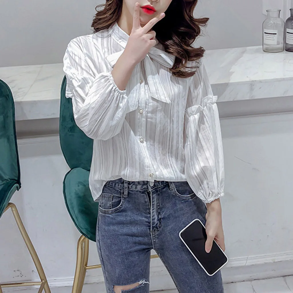 SAGACE женские укороченные рубашки с длинным рукавом и v образным вырезом белые