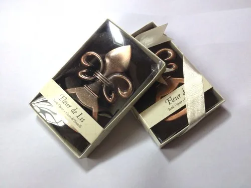 (10 шт./лот) элегантный подарок на свадьбу и день рождения для гостей Fleur de Lis