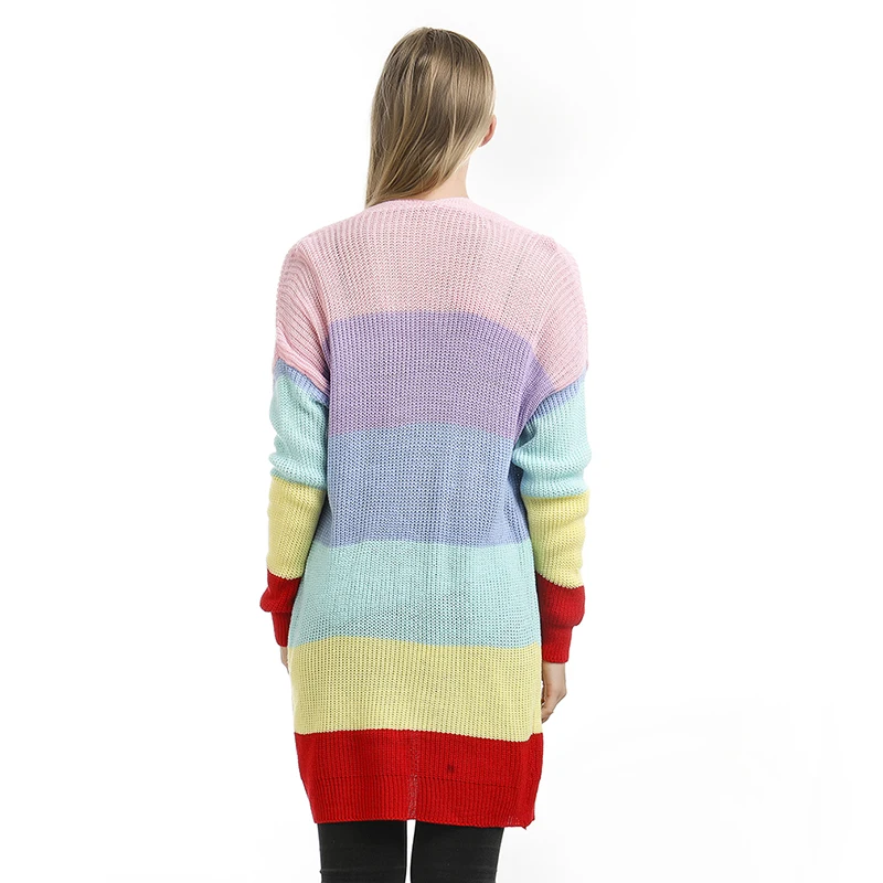 

Knitted Cardigans Large Loose Cardigan Women Long Sleeve Leisure Women's Sweaters 2020