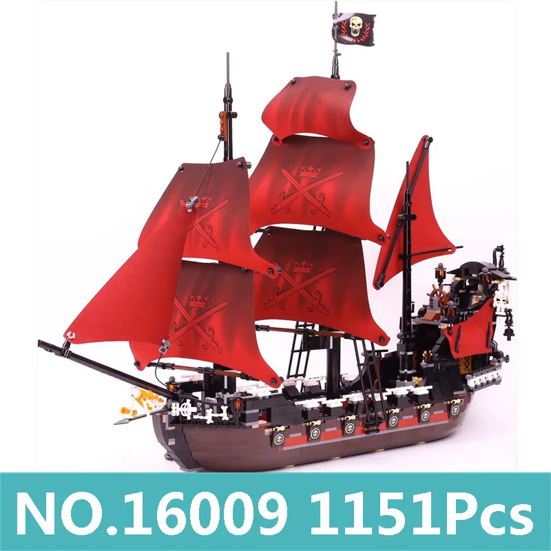 Lepinblocks King Bricks 16016 22001 Летающий Dutchman Императорский флагманский Пираты Карибского моря корабль строительные блоки Набор фильм игрушки подарок