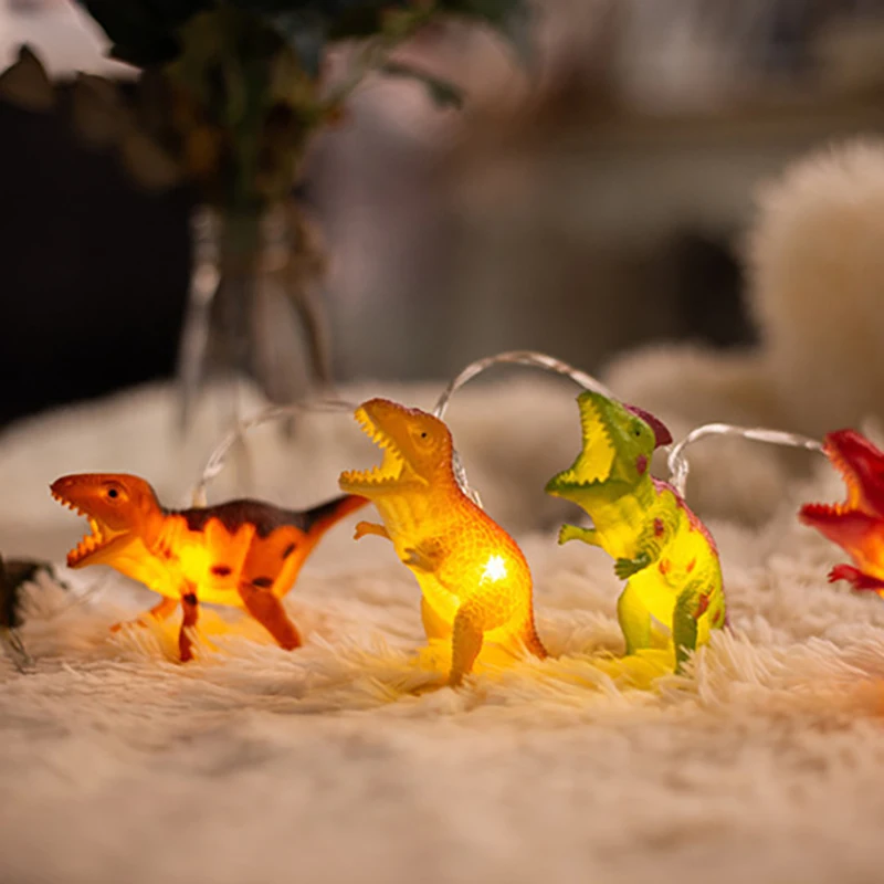 

2M 8 LED Dinosaur Party Dinosaur String Lights Decorations Dino Party LED Light Birthday Party Gifts Nursery Decorative Lights