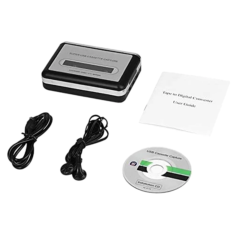 

Кассетный плеер, USB 2.0 портативный аудиомагнитофон Walkman MP3 конвертер USB адаптер