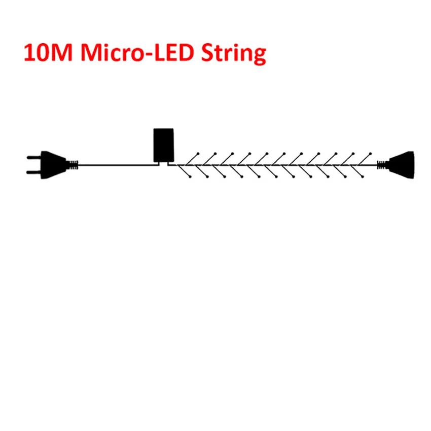 Рождественская светодиодная гирлянда занавеска Новогодняя сосулька 10 м 220 В/110 В