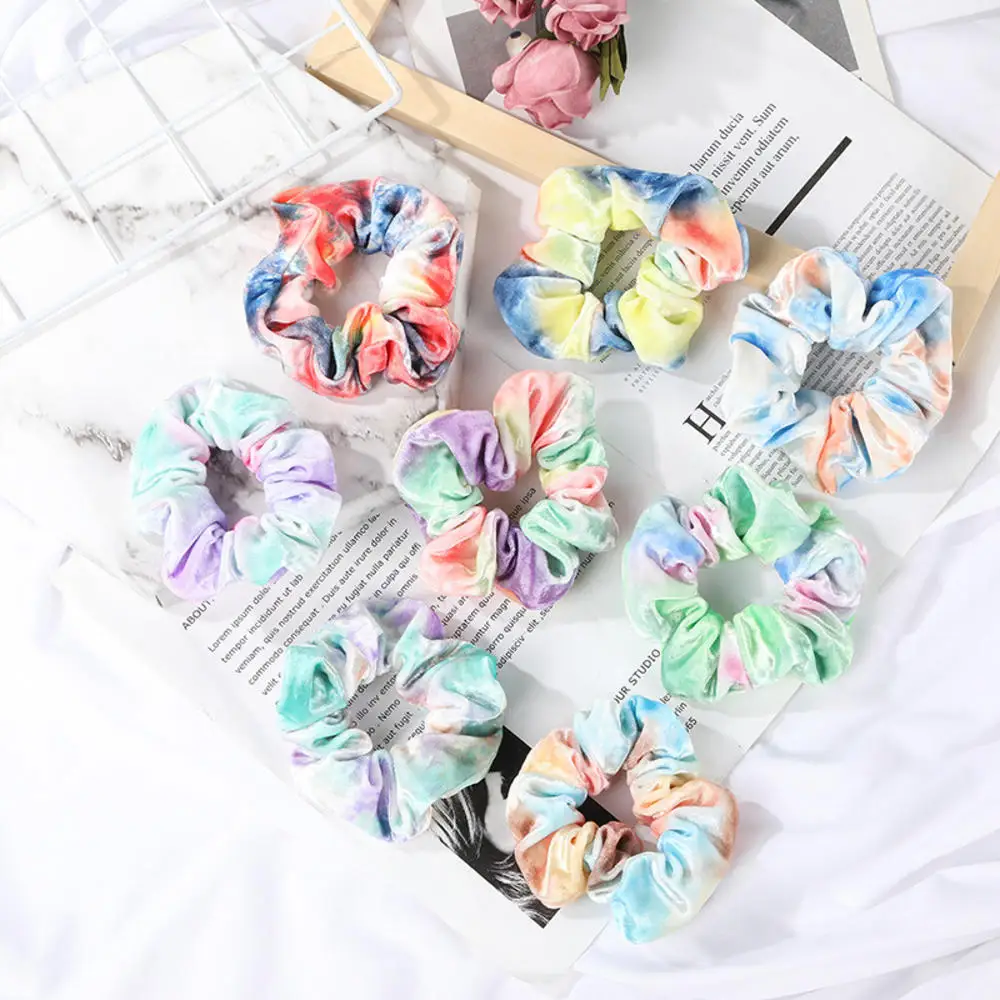 Бриллиантовые бархатные резинки Женская краска Женское кольцо для волос