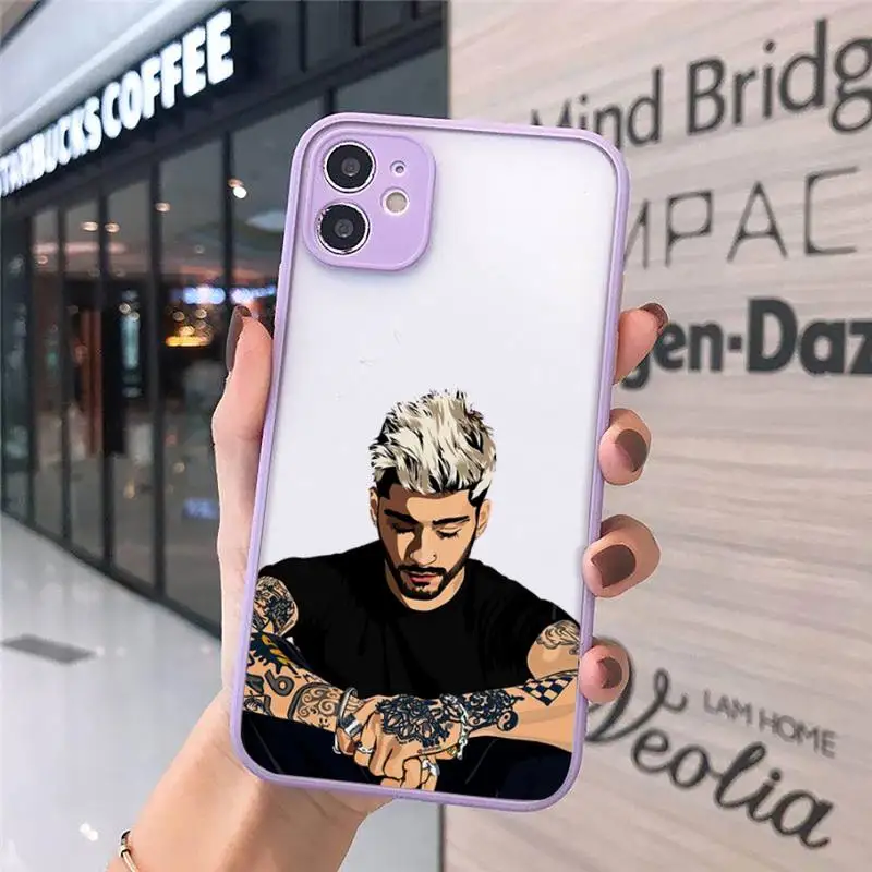 

Zayn malik famous singer Aesthetic Phone Cases matte transparent For iphone 7 8 11 12 plus mini x xs xr pro max cover