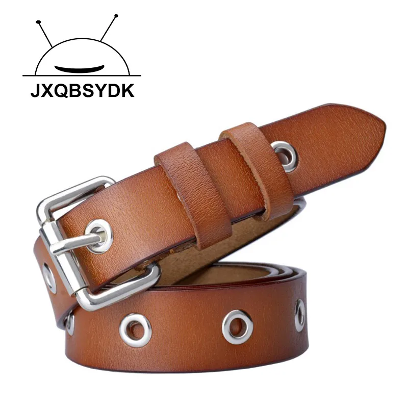 

JXQBSYDK Luxury Brand Belts for Women Fashion Simple Belts High Quality Leather Belts Female Pin Buckle Strap Belts