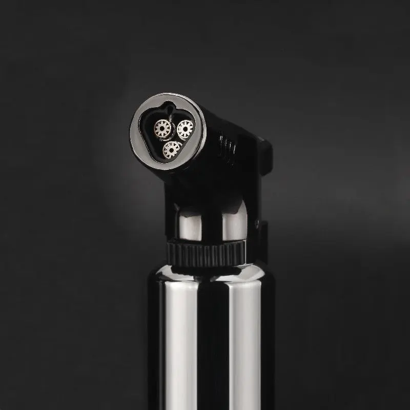 Металлические зажигалки с тремя пламенфонарь турбинная зажигалка ветрозащитная