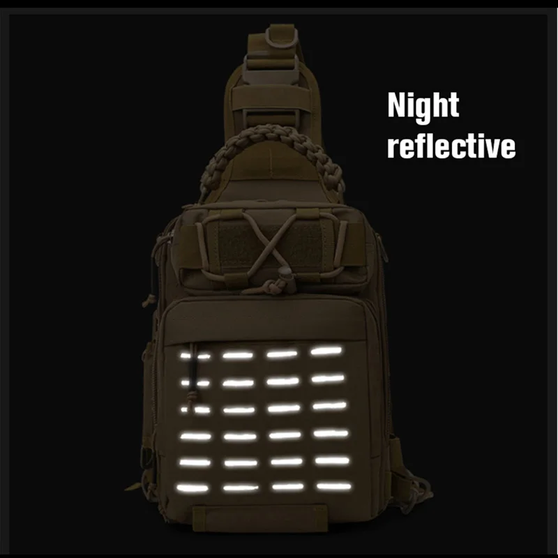 Лазерная Молле тактическая Сумка для кемпинга военный рюкзак нагрудный слинг на