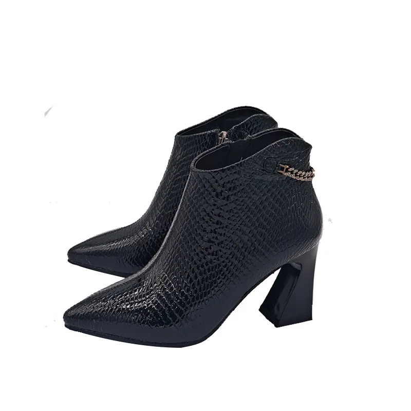 

single European and American wind comfort not tired feet horseshoe with fashion thick with high heels for women's shoes