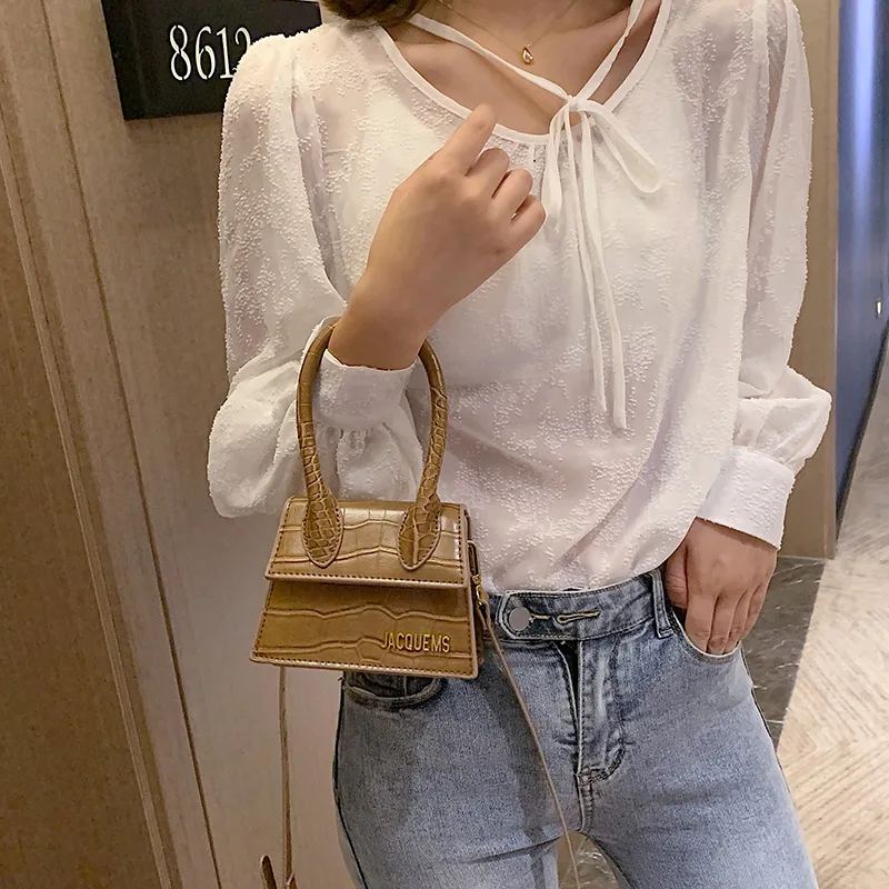 Новинка 2019 Женская вместительная мини-сумка с крокодиловым узором женская сумка