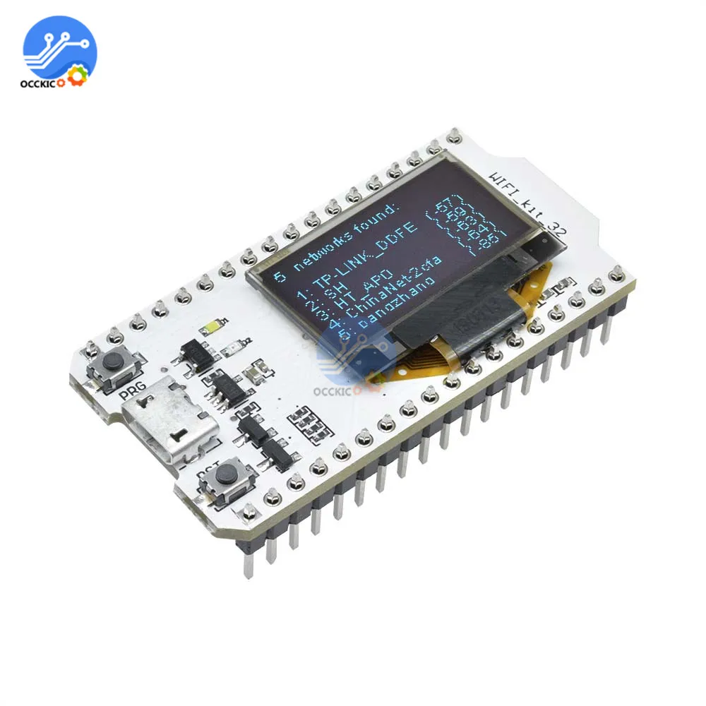 ESP32 телефон с диагональю 0 96 дюйма синий OLED-дисплей Bluetooth CP2102 WIFI комплект 32 модуля