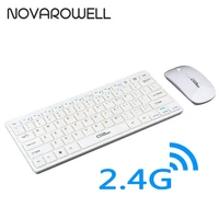 keyboard mouse combos 2 4g wireless photoelectric mice 1000 dpi mute qwert layout waterproof for windows ios andorid tv notebook