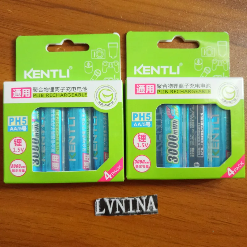 8battery no charger KENTLI 1,5 v 3000 mwh AA перезаряжаемый литий-полимерный литий-ионный полимерный литиевый аккумулятор и USB умное зарядное устройство - Цвет: 8battery no charger