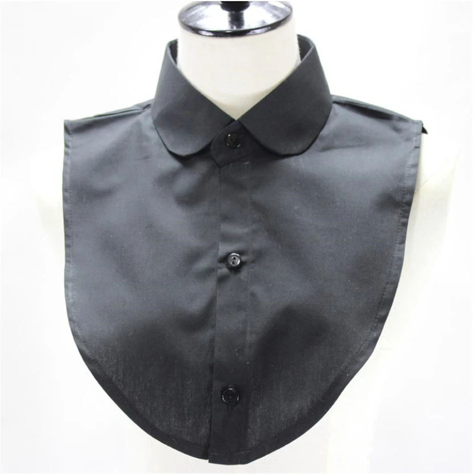 SHOWERSMILE рубашка воротник съемный для Блузки женский фальшивый Белый Черный Хлопок