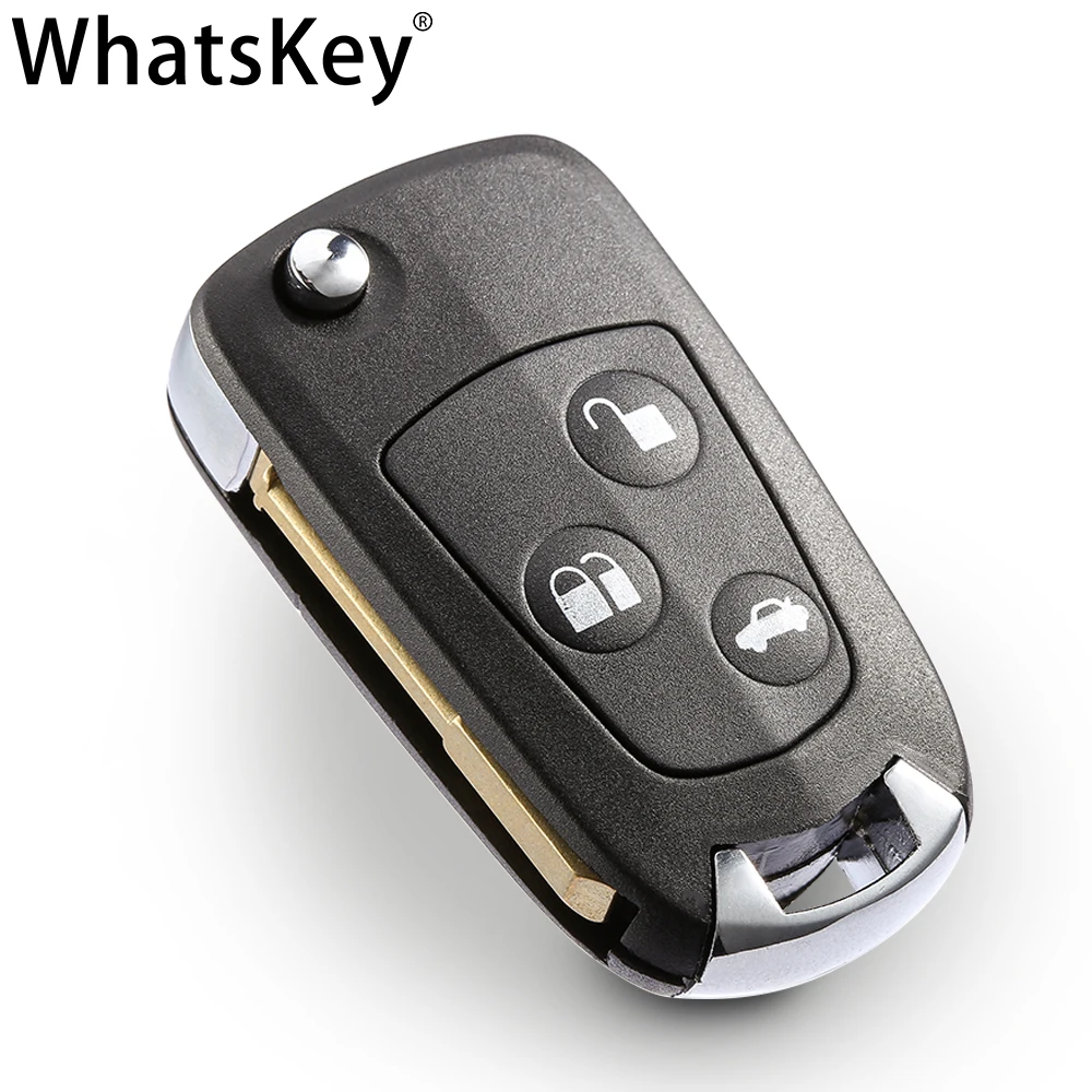 3 кнопки модифицированный Флип Ключа автомобиля ключ чехол для ключей Ford Festiva C-MAX