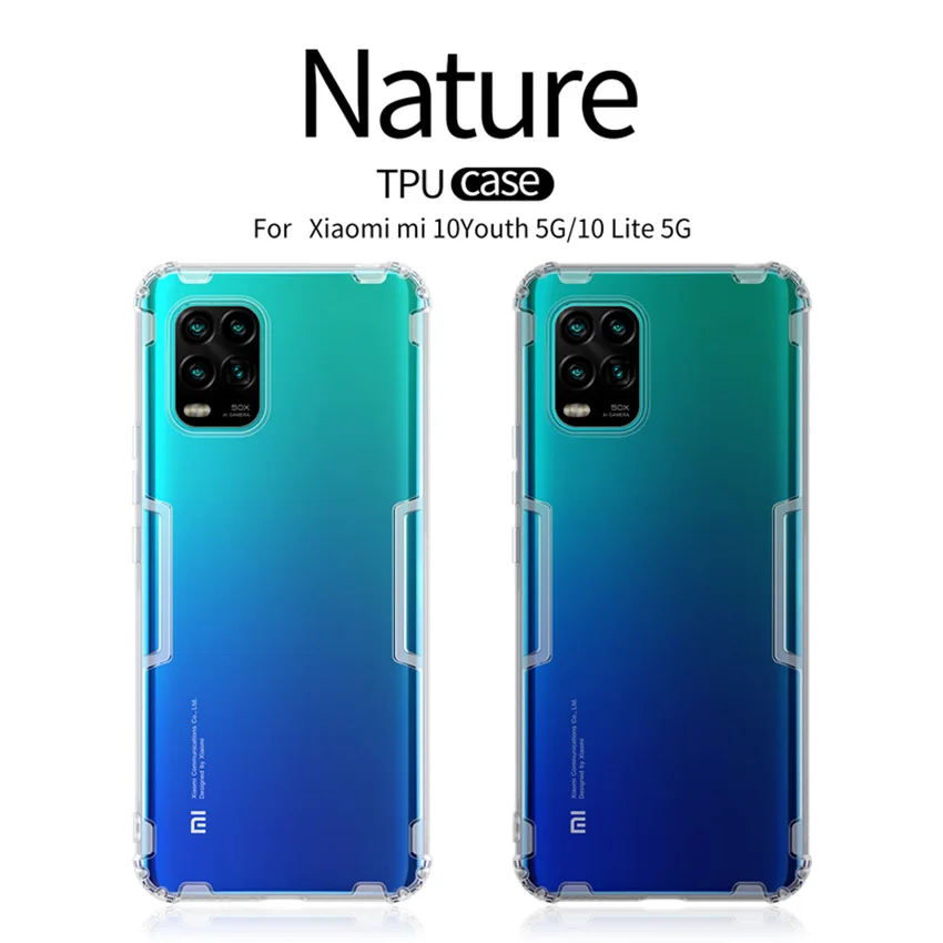 

Новинка 2020, чехол для Xiaomi mi 10 lite, Ультратонкий ТПУ чехол NILLKIN для Xiaomi mi 10 lite, высококачественные облегающие чехлы