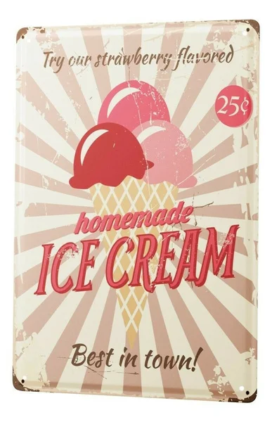 

Details about Tin Sign Food Restaurant Ice cream Strawberry ice cream