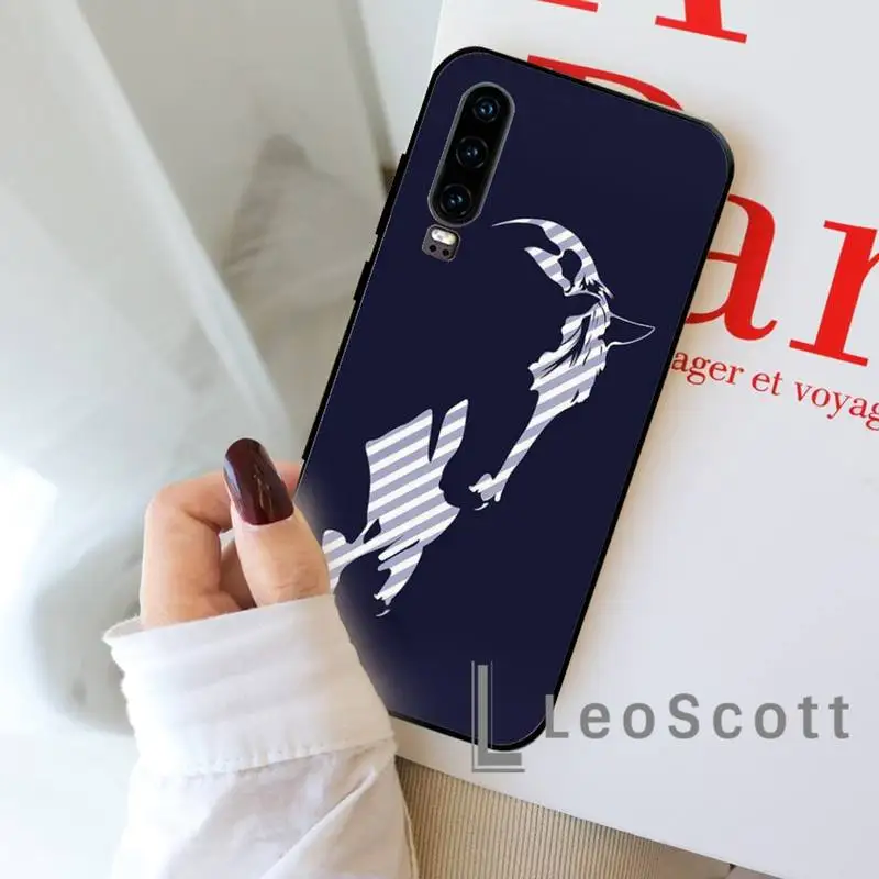 

Cartoon handsome black horse Phone Case For Huawei honor Mate P 9 10 20 30 40 Pro 10i 7 8 a x Lite nova 5t
