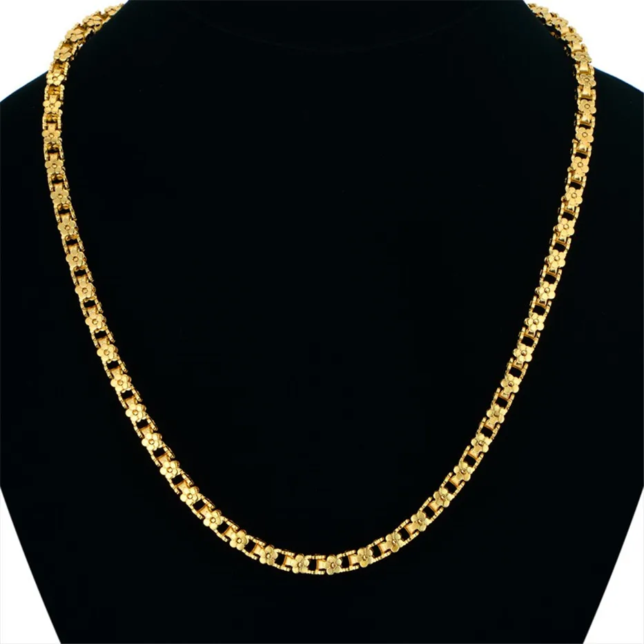 Цепочка мужская из нержавеющей стали ожерелье 5 мм цепь панцирного плетения