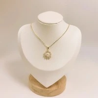 fashion crystal rhinestones natural pearl pendant necklace for women luxury acsesorios de mujer cadenas de diamante sale xs1099