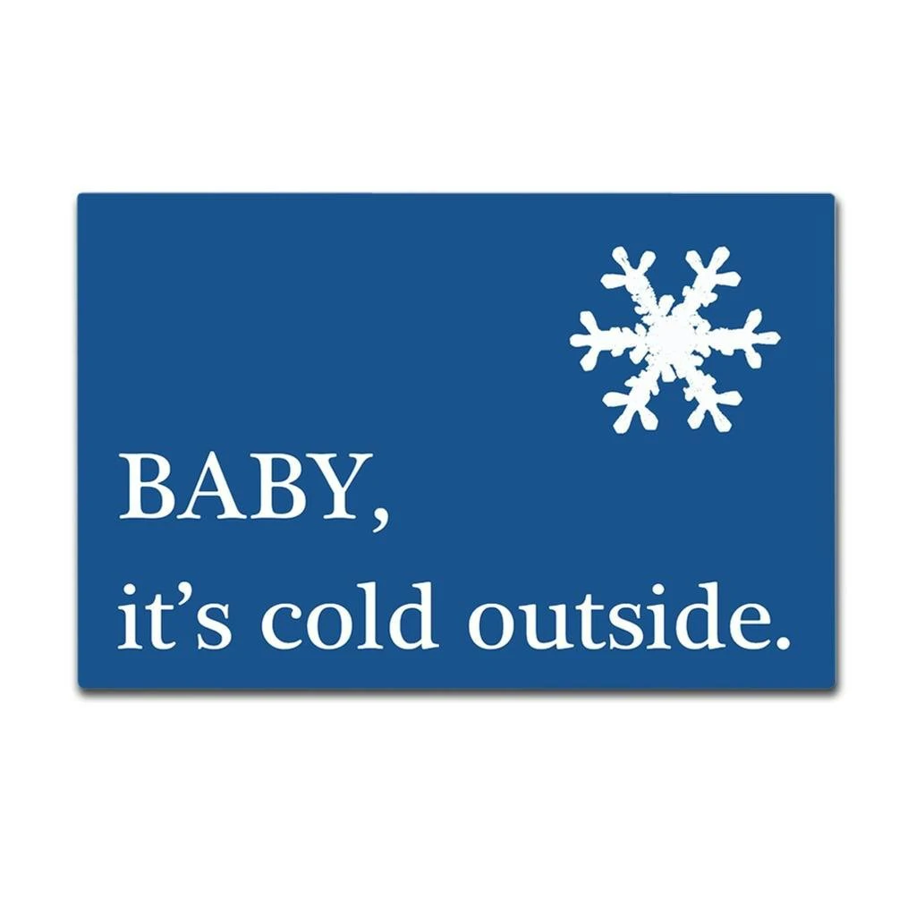 Entrance Floor Mat Baby It's Cold Outside. Doormat for Way Outdoor Indoor Non-slip Door Machine Washable | Дом и сад