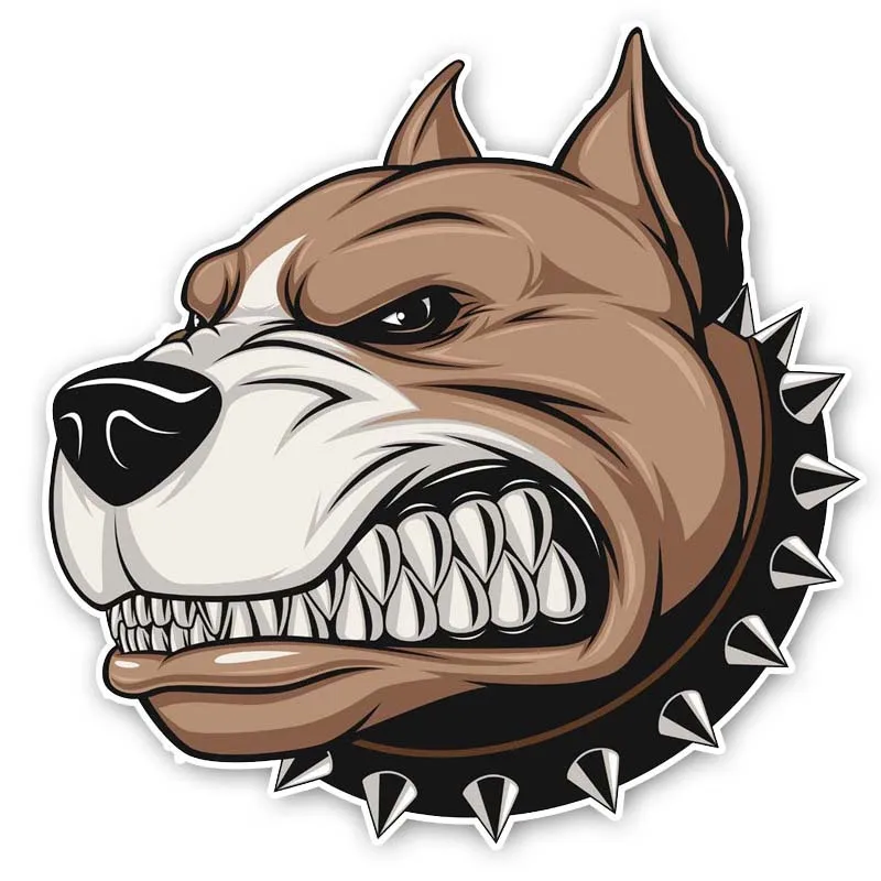 

Hot A Cruel and Ferocious Dog Car Stickers Bumper Rear S Cover Scratch Decal Auto Exterior Decoration KK15*12cm