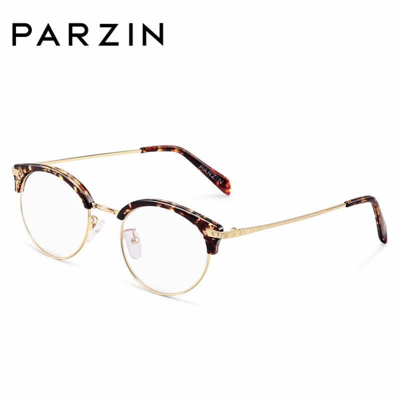 PARZIN полуободковая пластиковая оправа TR90 для очков с прозрачными линзами