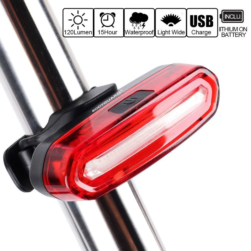 

Rechargeable Led Bicycle Lights Highlight Bike Rear Light Discoloration Cycling Lantern Strobe Bike Lamp Usb Bicycle Taillight