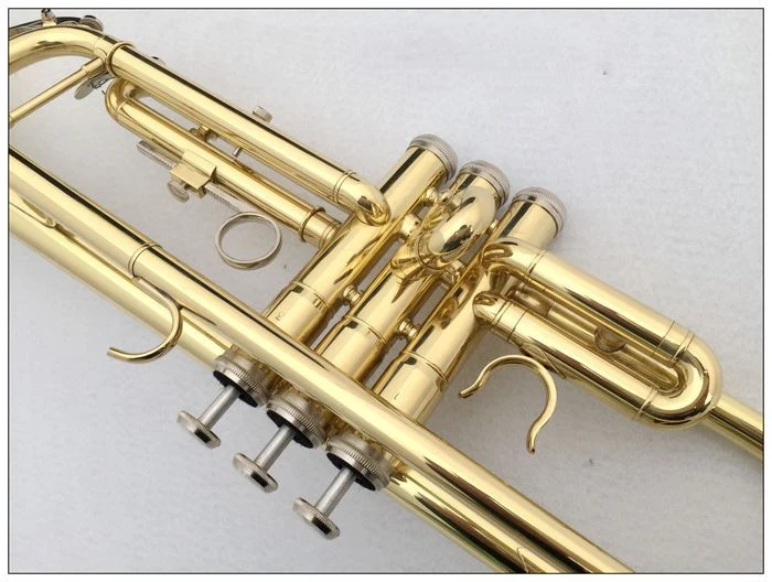 Труба Stradivarius TR-600 музыкальный инструмент плоская серебристая золотистая для