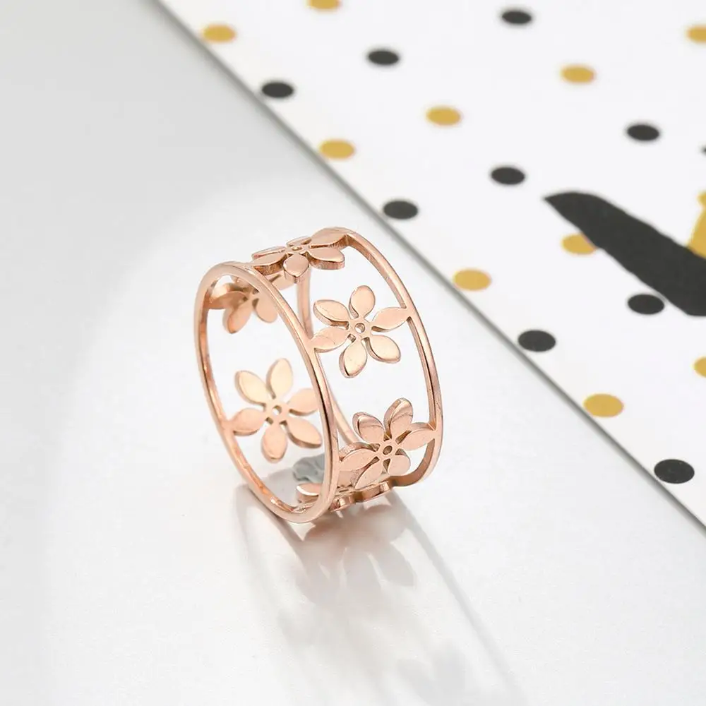 Моя форма искусственное кольцо из нержавеющей стали Женское на палец ажурное