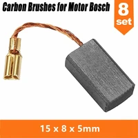 8pcs motor carbon brushes for bosch angle grinder 15mm x 8mm x 5mm replacement power tool components